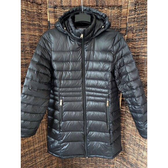 Andrew Marc Jackets & Blazers - Andrew Marc Packable Lightweight Premium Down Hooded Puffer Jacket Coat Large